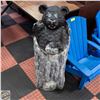 Image 1 : BEAR STATUE ON STUMP HOLDING BEEHIVE