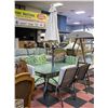 Image 1 : PATIO TABLE SET W/6 CHAIRS+6 REVERSIBLE MATCHING-
