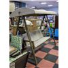 Image 1 : OUTDOOR PATIO SWING 3 SEATER (TOP IS WEATHERED-
