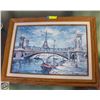 Image 1 : PARIS LITHOGRAPH FRAMED 17.25" X 22.5"