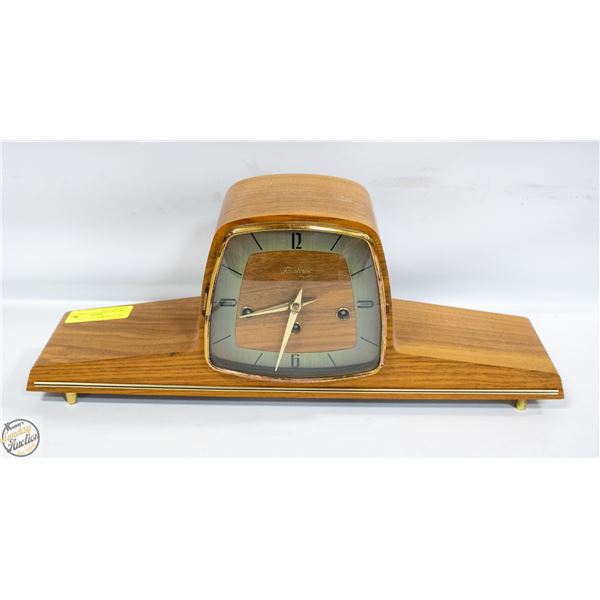 VINTAGE FOREST VILLE GERMAN MANTEL CLOCK
