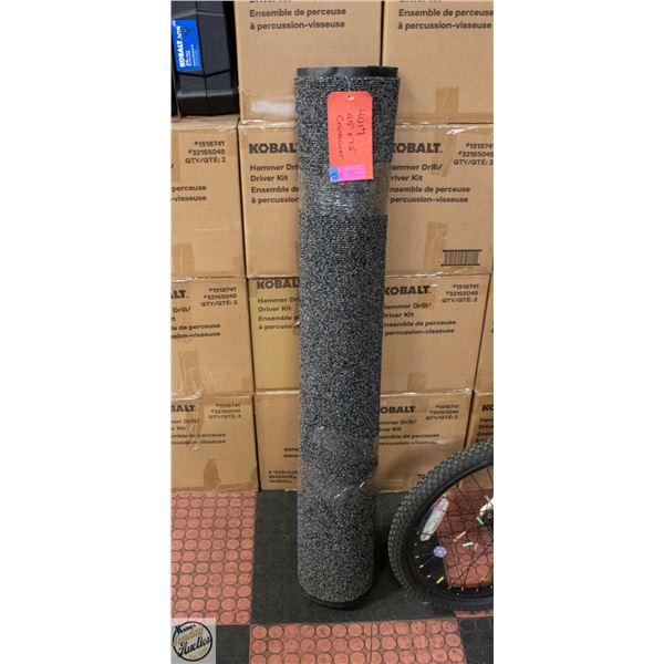 45" X 72" GREY MAT WITH FACTORY EDGING