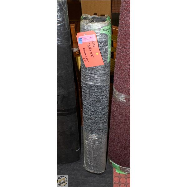 35" X 42" CHARCOAL AREA MAT FACTORY EDGING