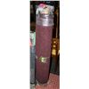 Image 1 : 4' X 5' BURGUNDY AREA MAT PARTIALLY EDGED