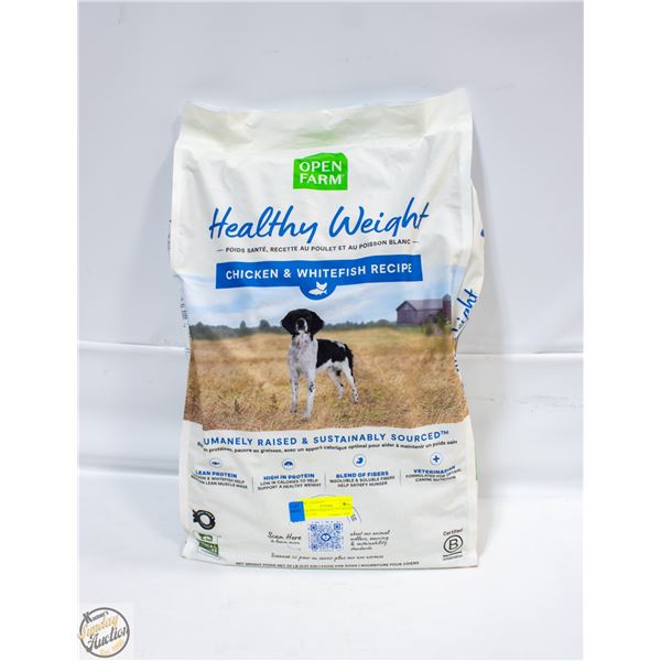 22LB OPEN FARM HEALTHY WEIGHT DOG FOOD