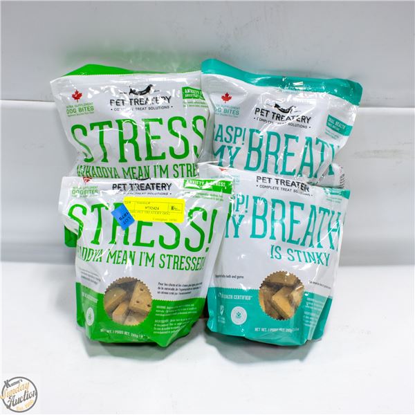 4 X 240G PET TREATERY DOG TREATS
