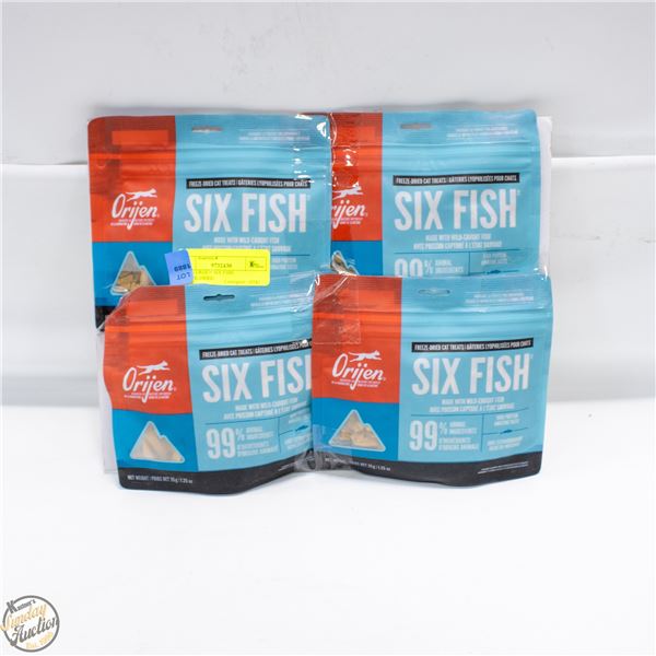 4X35G ORIJEN SIX FISH FREEZE-DRIED