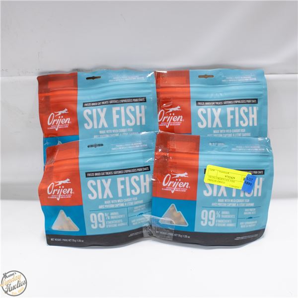 4X35G ORIJEN SIX FISH FREEZE-DRIED