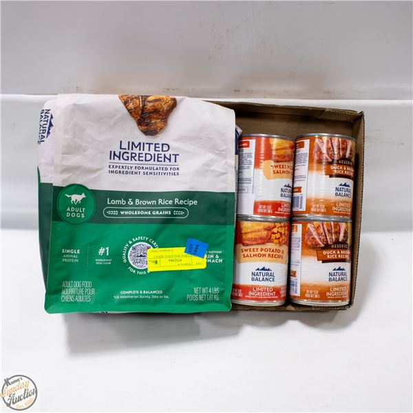 4LB NATURAL BALANCE ADULT DOG FOOD