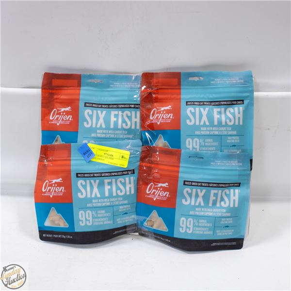 4X35G ORIJEN SIX FISH FREEZE-DRIED