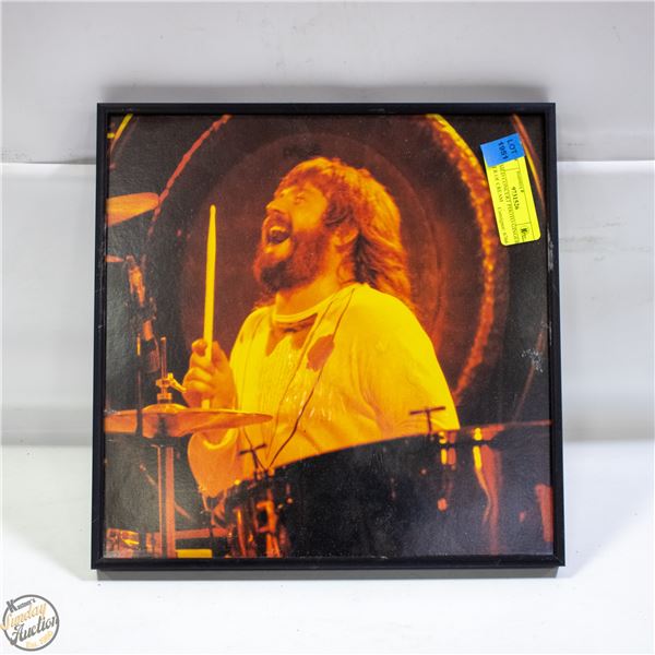 FRAMED CONCERT PHOTO GINGER BAKER OF CREAM