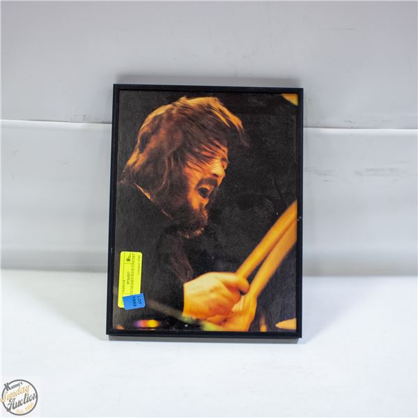 VINTAGE FRAMED ROCK CONCERT PHOTO