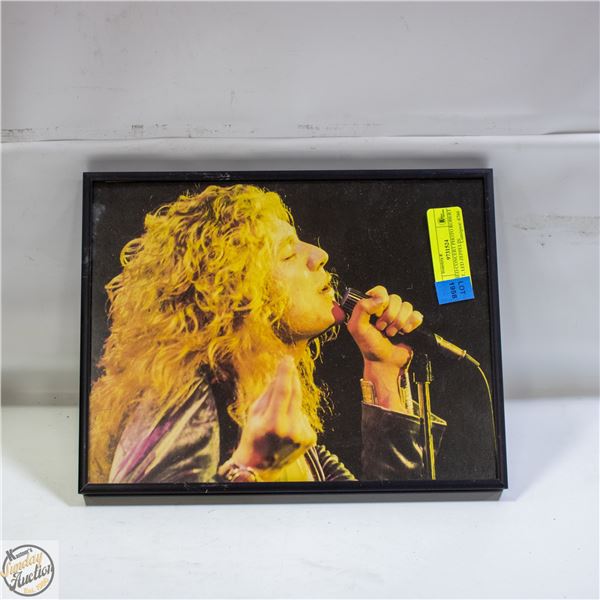 FRAMED CONCERT PHOTO ROBERT PLANT, LED ZEPPELIN