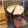 Image 1 : 2 VTG. DEMI-LUNE WOOD SEMI-CIRCLE *PROJECT TABLES*