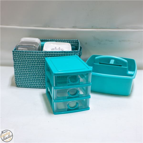 ORGANIZING CONTAINERS ASSORTED LOT