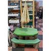 Image 1 : CHILDRENS PICNIC TABLE, ATTACHED