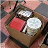 Image 1 : GIFT BOXES - LARGE BOX LOT ASSTD