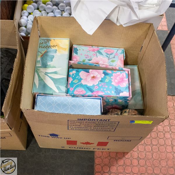 GIFT BOXES - LARGE BOX LOT ASSTD