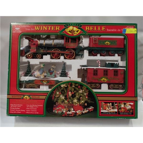 WINTER BELLE TRAIN SET FOR CHRISTMAS TREE