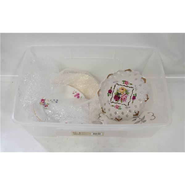 LOT OF VARIOUS BONE CHINA