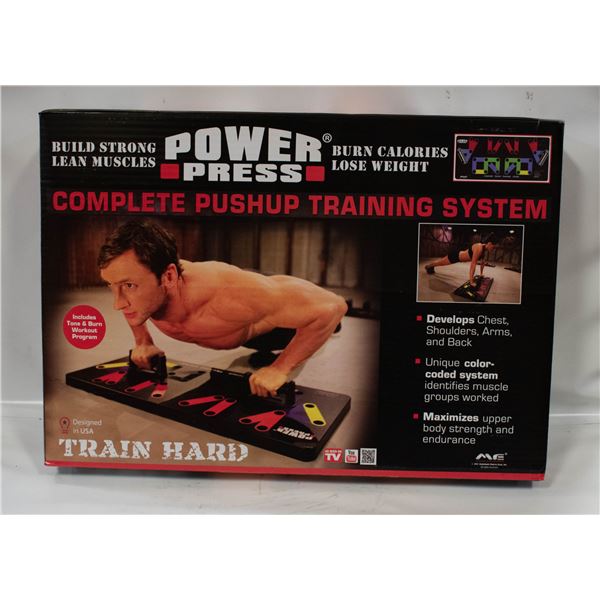 BRAND NEW POWER PRESS COMPLETE WORK-OUT