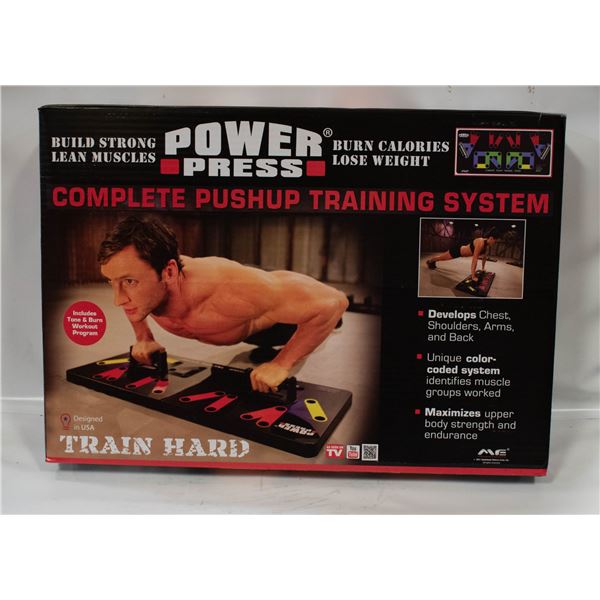 BRAND NEW POWER PRESS COMPLETE WORK-OUT