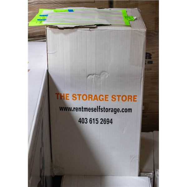 CASE WITH 4 BLACK ROLLS OF SHRINK WRAP