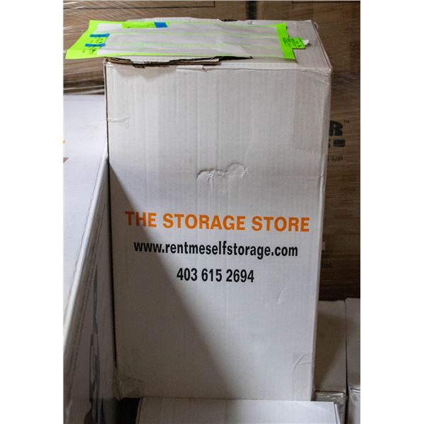 CASE WITH 4 BLACK ROLLS OF SHRINK WRAP
