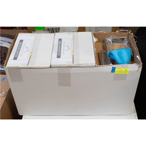 15 BOXES OF PEAKWAY BBQ PLATE SETTER ( FITS MOST