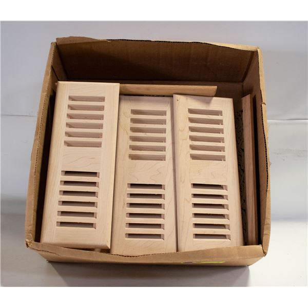 NEW-BOX 8-3X10 UNFINISHED MAPLE AND 2- 3X10