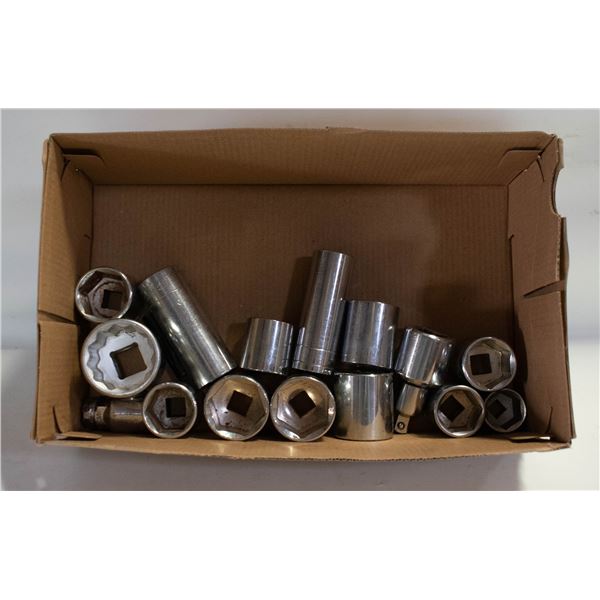 15 LARGE SOCKETS