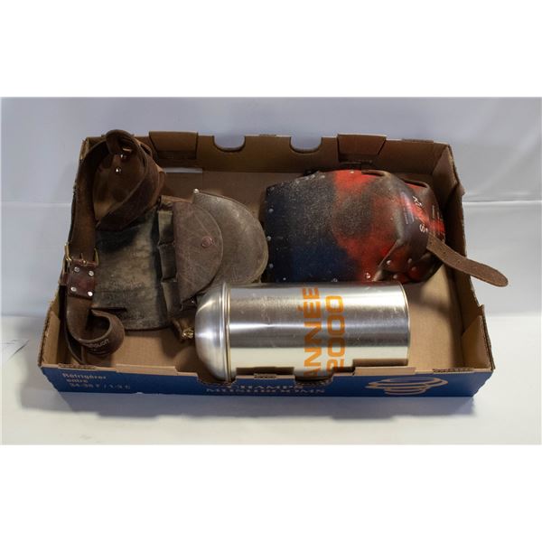 LEATHER TOOL BELT AND KNEE PADS
