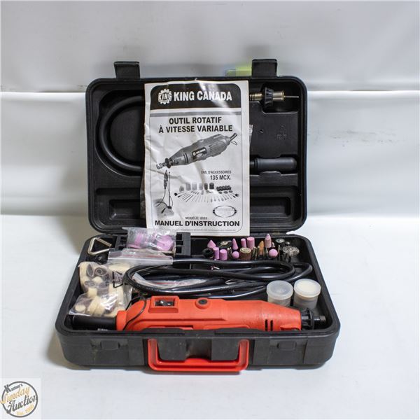 KING CANADA VARIABLE SPEED ROTARY 143PC TOOL