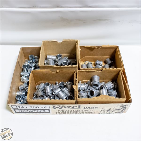 FLAT OF SET SCREW EMT CONNECTORS