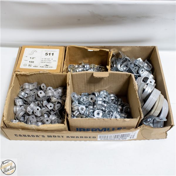 FLAT OF GALVANIZED STEEL STRAPS VARIOUS SIZES