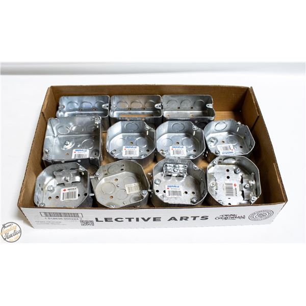 IBERVILLE STEEL STUD OCTOGONAL ELECTRICAL BOXES