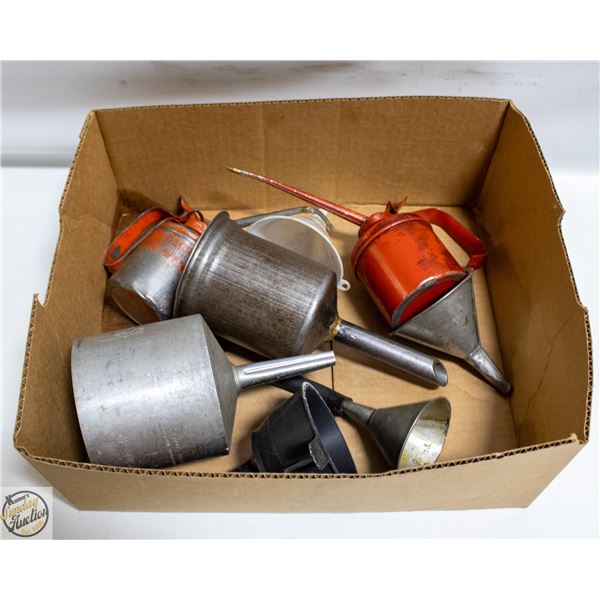 OIL CANS & FUNNELS