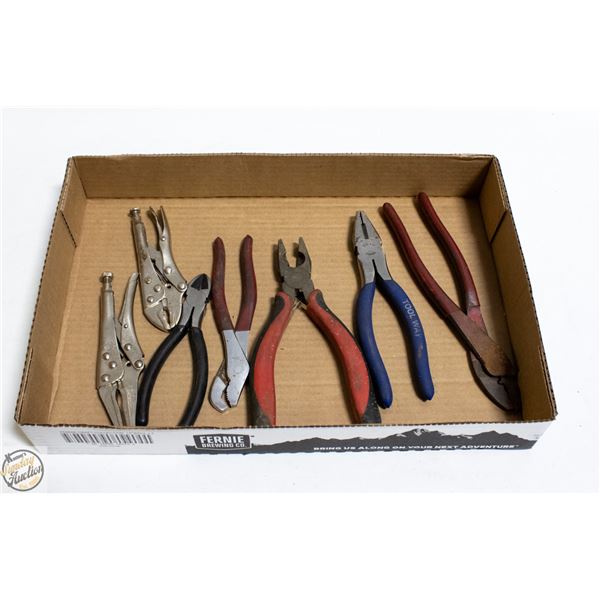 SURPLUS PLIERS SIDE CUTTERS AND SNIPS ETC
