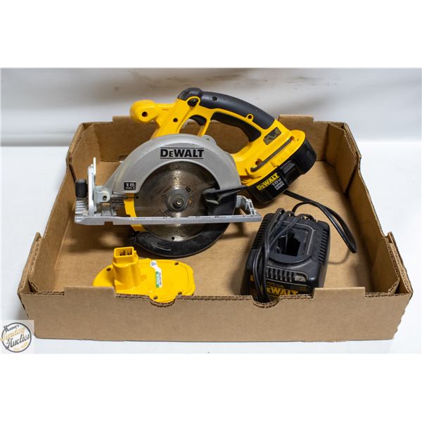 DEWALT 18V 6-1/2" CORDLESS CIRCULAR SAW KIT