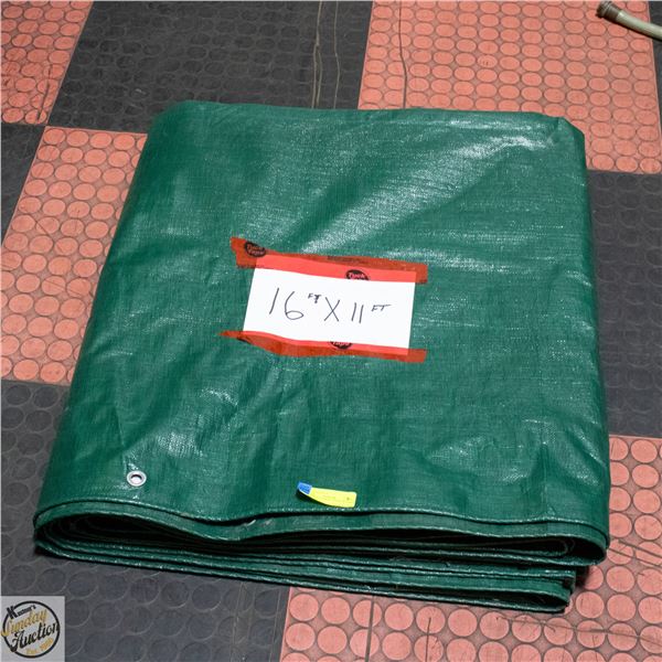 11FT X 16FT HEAVY DUTY TARP NO HOLES OR TEARS