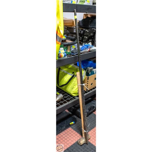 5FT STEEL CROWBAR WITH HEAVY SLEDGE HAMMER