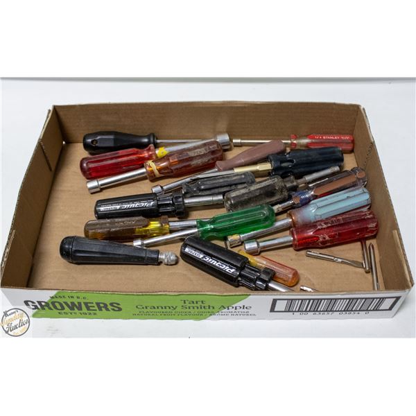 FLAT OF NUT DRIVERS