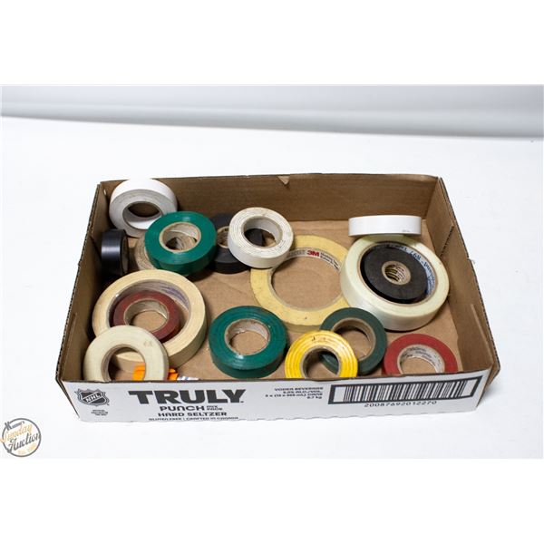 FLAT OF PARTIAL TAPE ROLLS