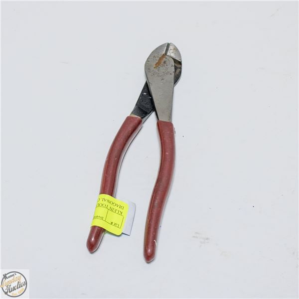 KLEIN TOOLS 8" LEVERAGE DIAGONAL CUTTING PLIERS