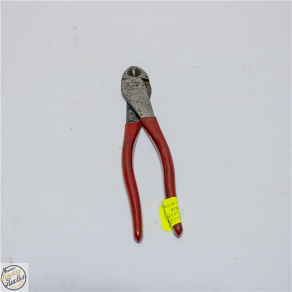 KLEIN TOOLS 8" LEVERAGE DIAGONAL CUTTING PLIERS