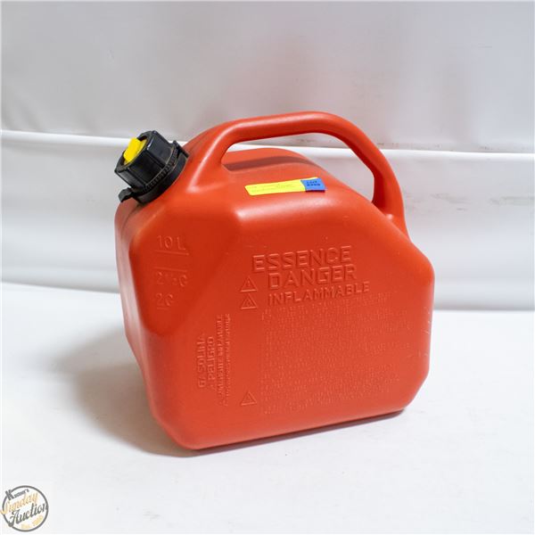 RED PLASTIC GAS CAN