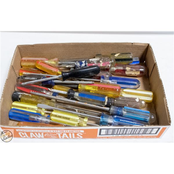 FLAT OF SCREWDRIVERS