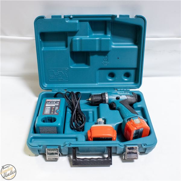MAKITA 12V CORDLESS DRILL/DRIVER KIT W/ CHARGER,