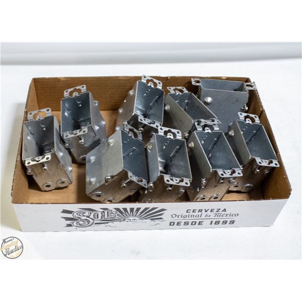 9 - 3X3X2.5 GANGABLE STEEL ELECTIRCAL BOXES