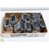 Image 1 : 9 - 3X3X2.5 GANGABLE STEEL ELECTIRCAL BOXES